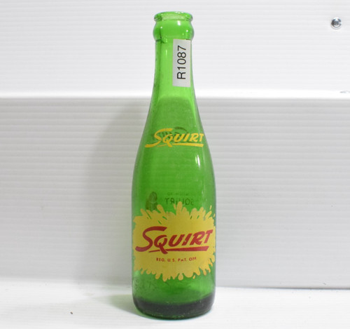 Squirt green glass bottle - green,